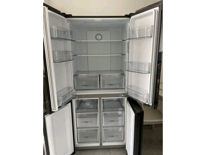 海尔 (Haier)481升变频风冷无霜十字双开门四门冰箱干湿分储杀菌一级能效节能BCD-481WGHTDD9D9U1