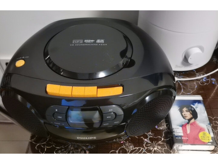 飞利浦（PHILIPS）AZ329/93 CD机 磁带机 卡带机 学习机 胎教机 收录机 收音机 教学机 USB播放器 手提音响