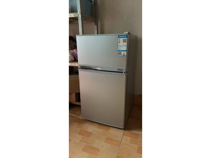 康佳（KONKA）102升 双门小冰箱 迷你小型 冷冻冷藏 家用两门 宿舍租房电冰箱 BCD-102S以旧换新